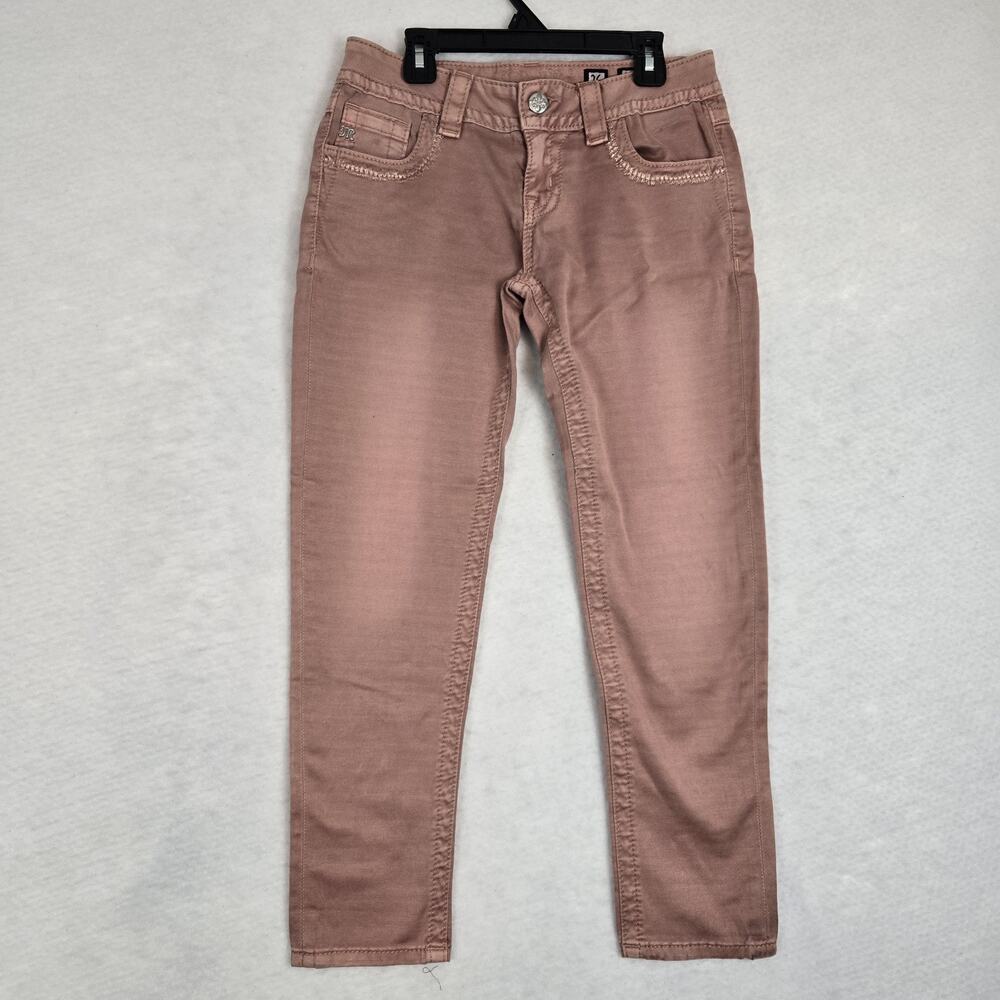 Womens Miss Me Signature Crop Jeans Peach Color Size 26 Peach 25.5" Inseam